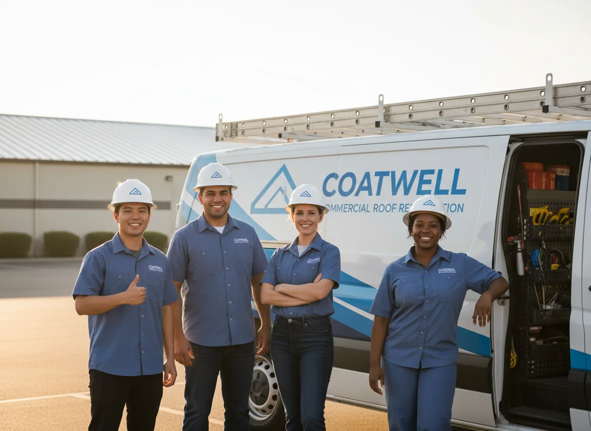 Commercial roof coating company in Mechanicsville, IA