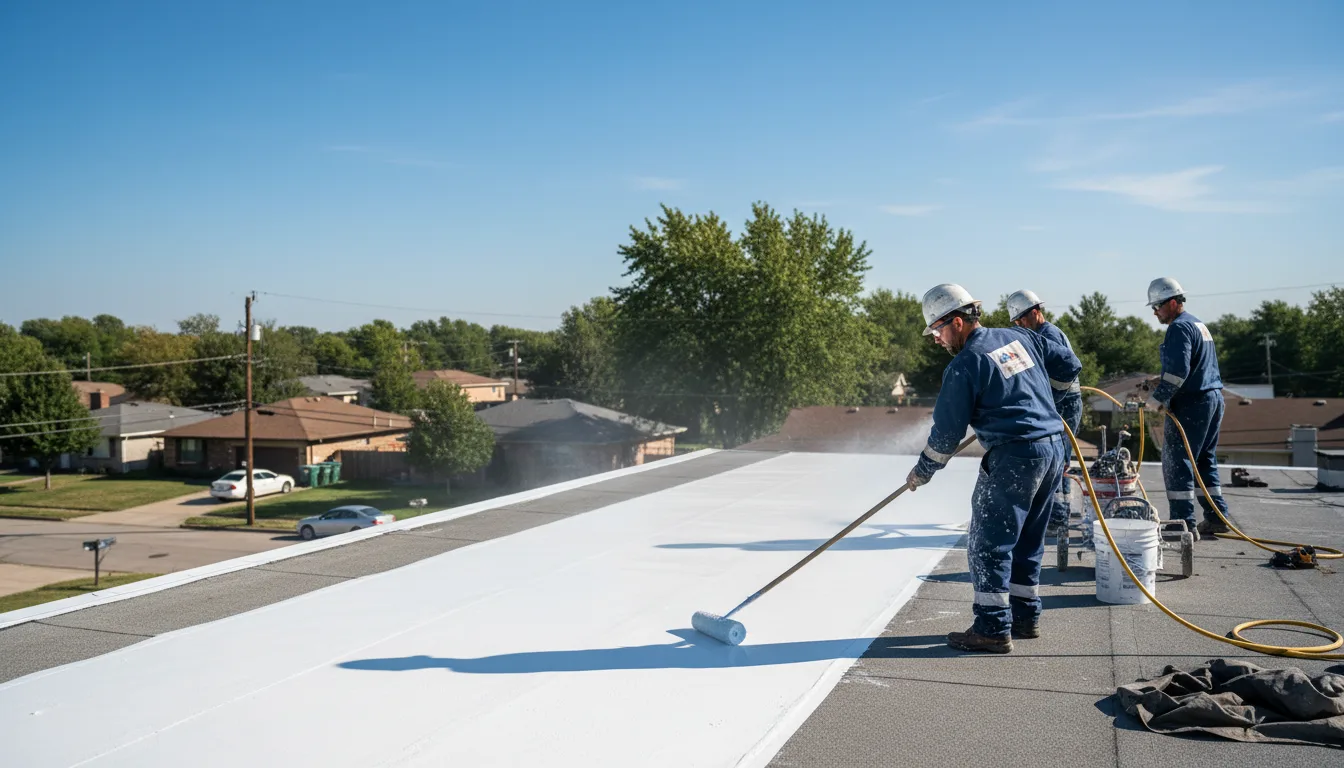 Commercial roof coating in Mechanicsville, IA near me